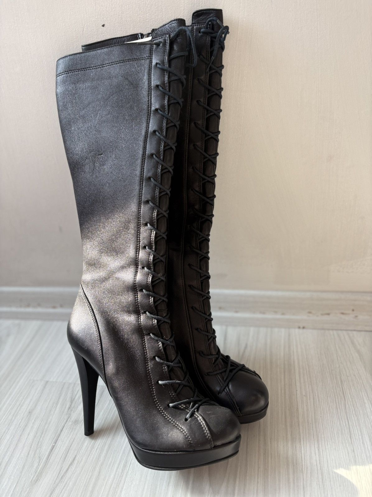 Vintage y2k leather boots Size US 9.5 / IT 39.5 - 8 Thumbnail