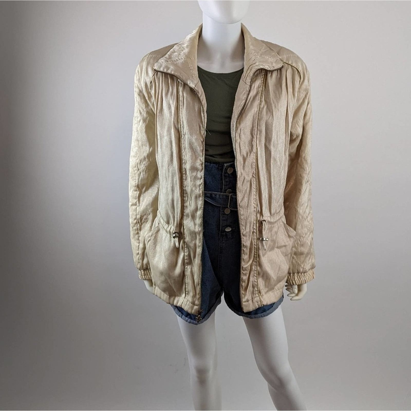 Vintage Vintage East West Gold Quilted Jacket Size M / US 6-8 / IT 42-44 - 1 Thumbnail