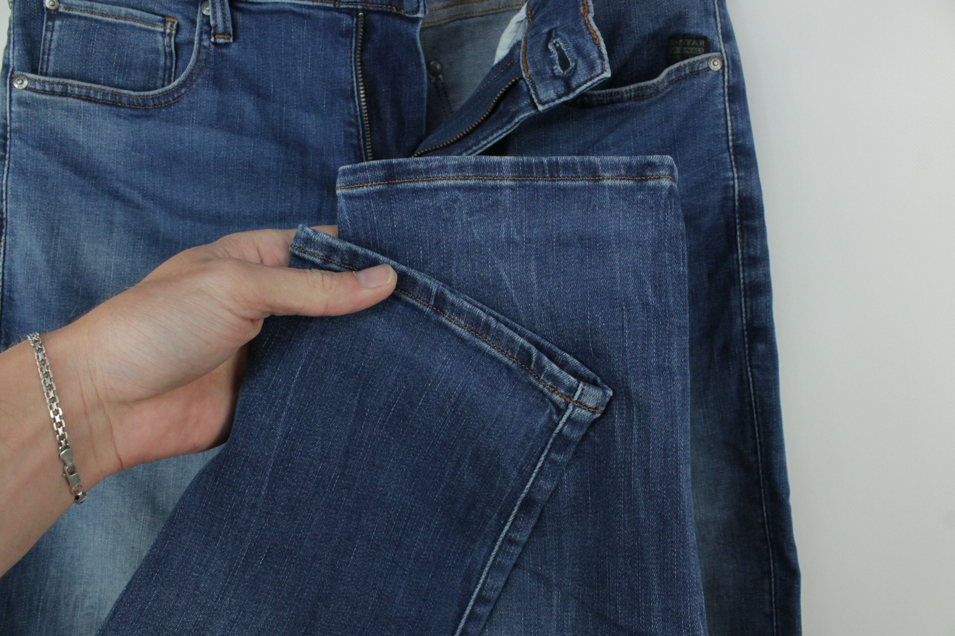 G-Star G-Star Raw Revend Skinny Blue Denim Jeans Size US 32 / EU 48 - 3 Thumbnail