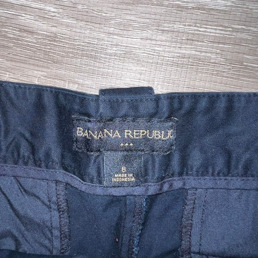 Banana Republic Banana Republic Women's Navy Blue Chino Shorts Size 8 Casual Size 30" / US 8 / IT 44 - 2 Thumbnail