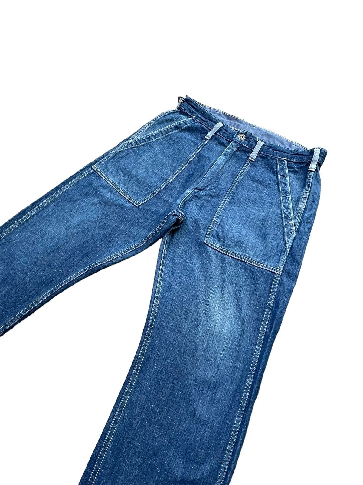 GU × Japanese Brand GU Baker Pant Denim Size US 33 - 2 Thumbnail