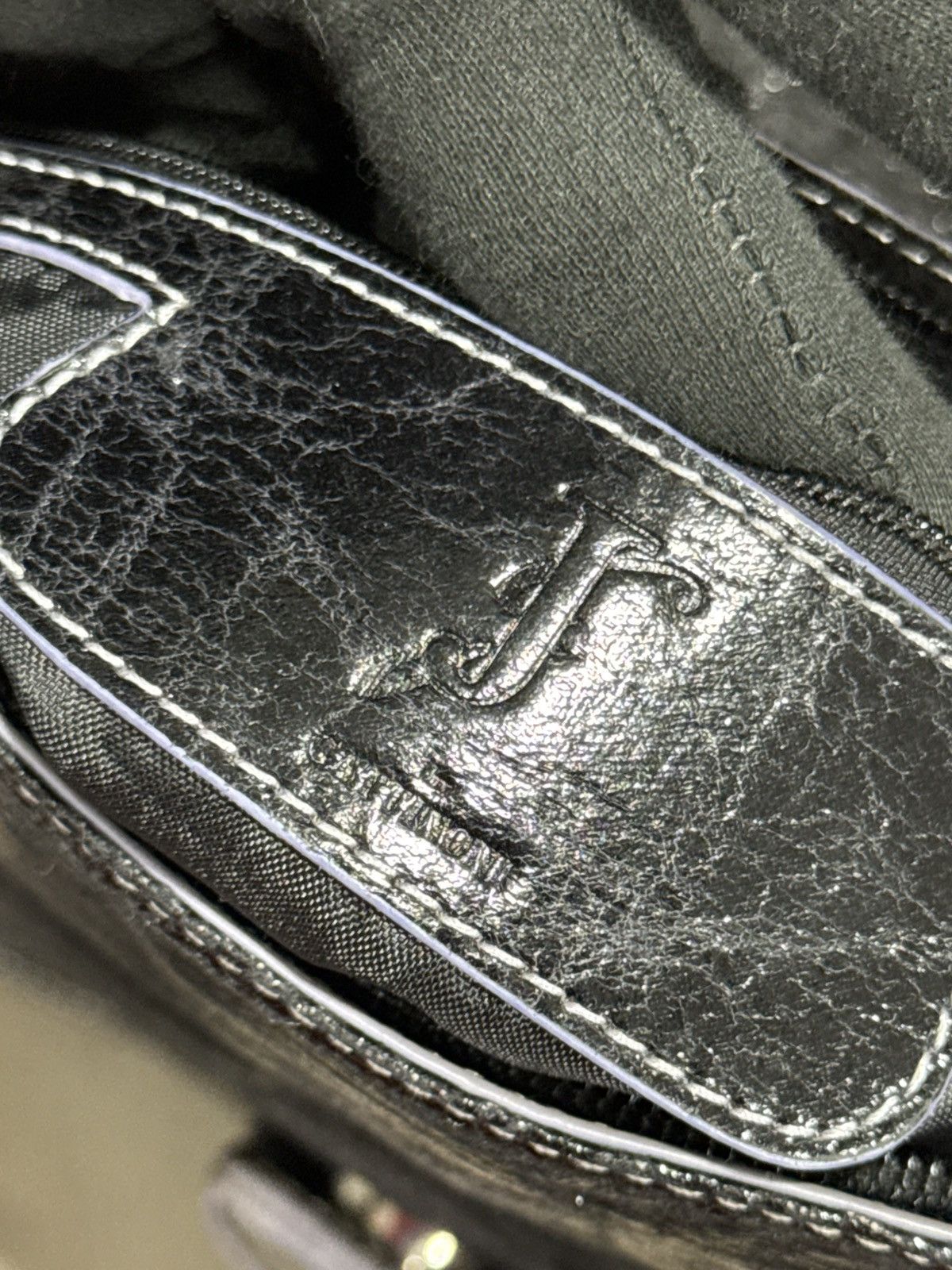 Other J by Gattinoni Distressed Leather Messenger Bag Y2K Archive Size ONE SIZE - 12 Thumbnail