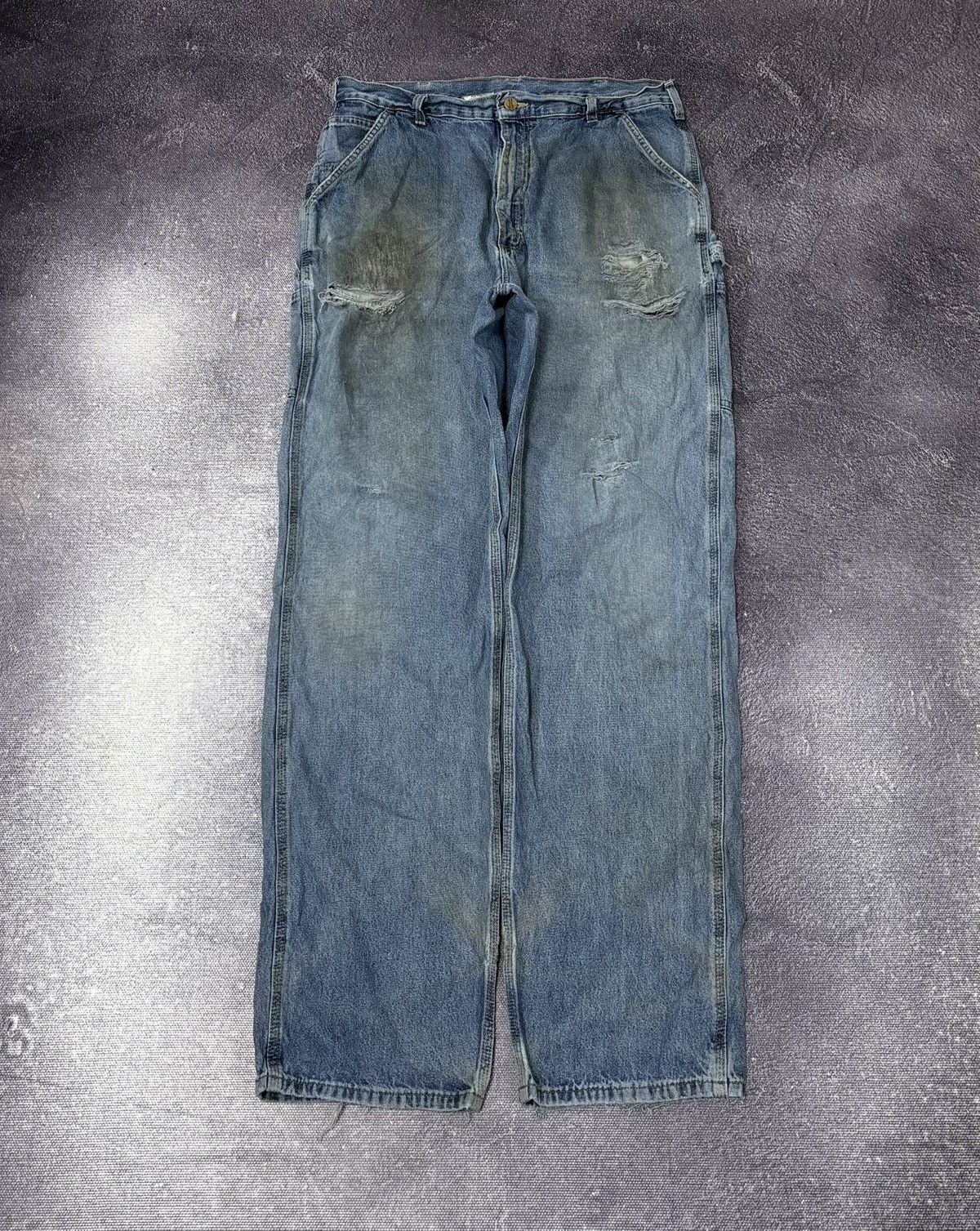 Carhartt Vintage Carhartt Y2K Loose Original Fit Blue Baggy Jeans Size US 36 / EU 52 - 2 Thumbnail