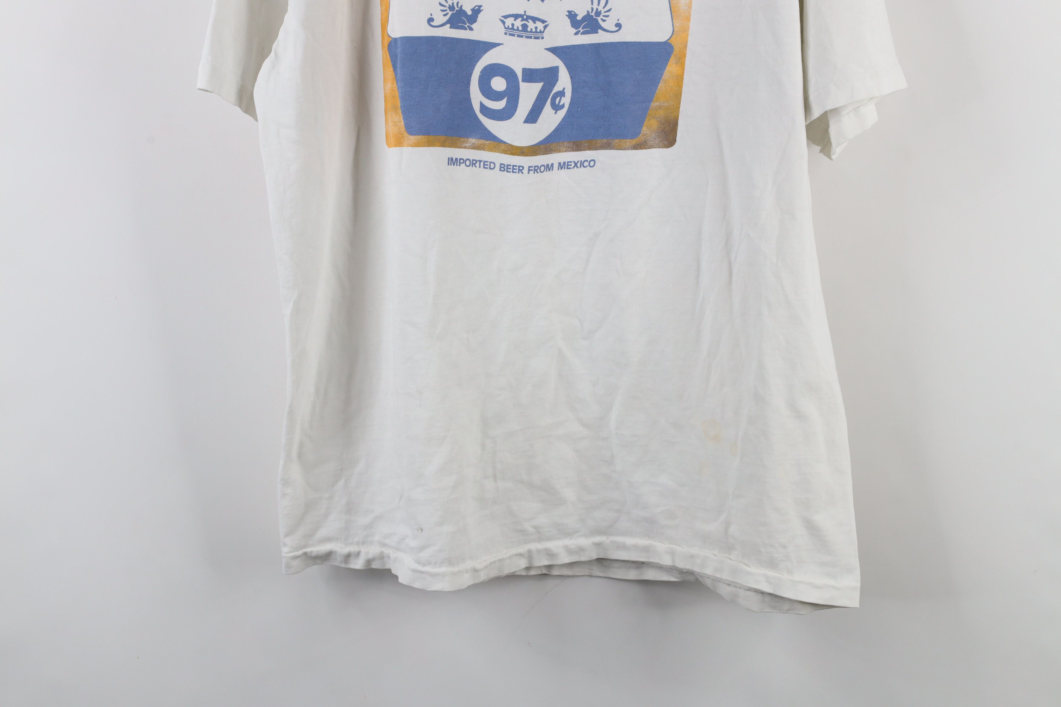 Vintage Vintage 80s Onion Mexican Grill Corona Beach Cult T-Shirt Size US XL / EU 56 / 4 - 17 Thumbnail