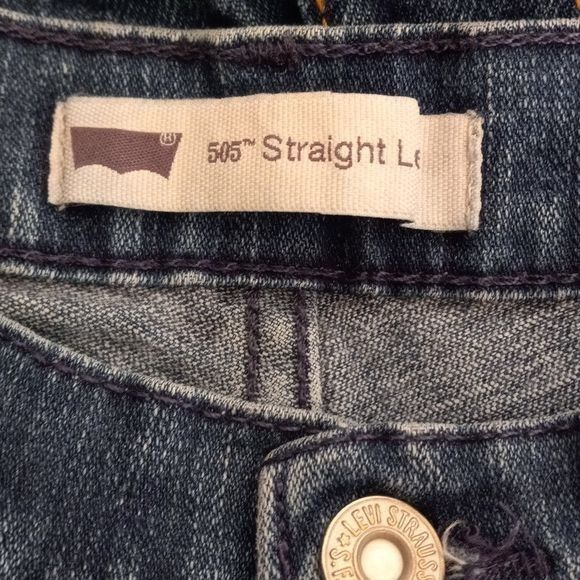 Levi's Levis 505 12L 31x27 Womens Straight Leg Jeans Medium Wash Bl Size 34" / US 12 / IT 48 - 4 Thumbnail