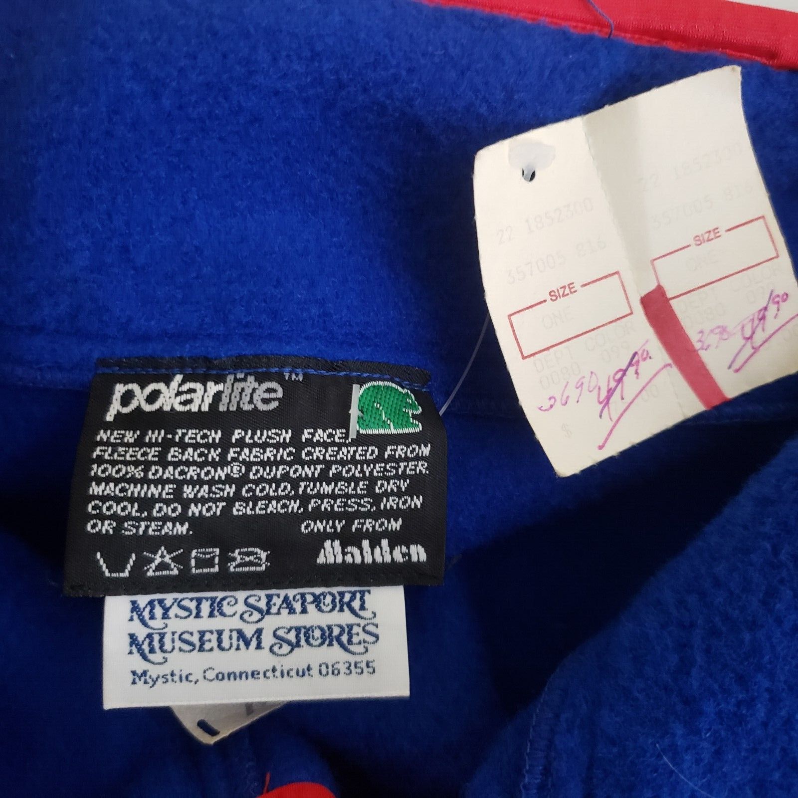 Vintage Mystic Seaport Museum PolarLite Fleece Henley Sweater Jacket Size US XXL / EU 58 / 5 - 5 Thumbnail