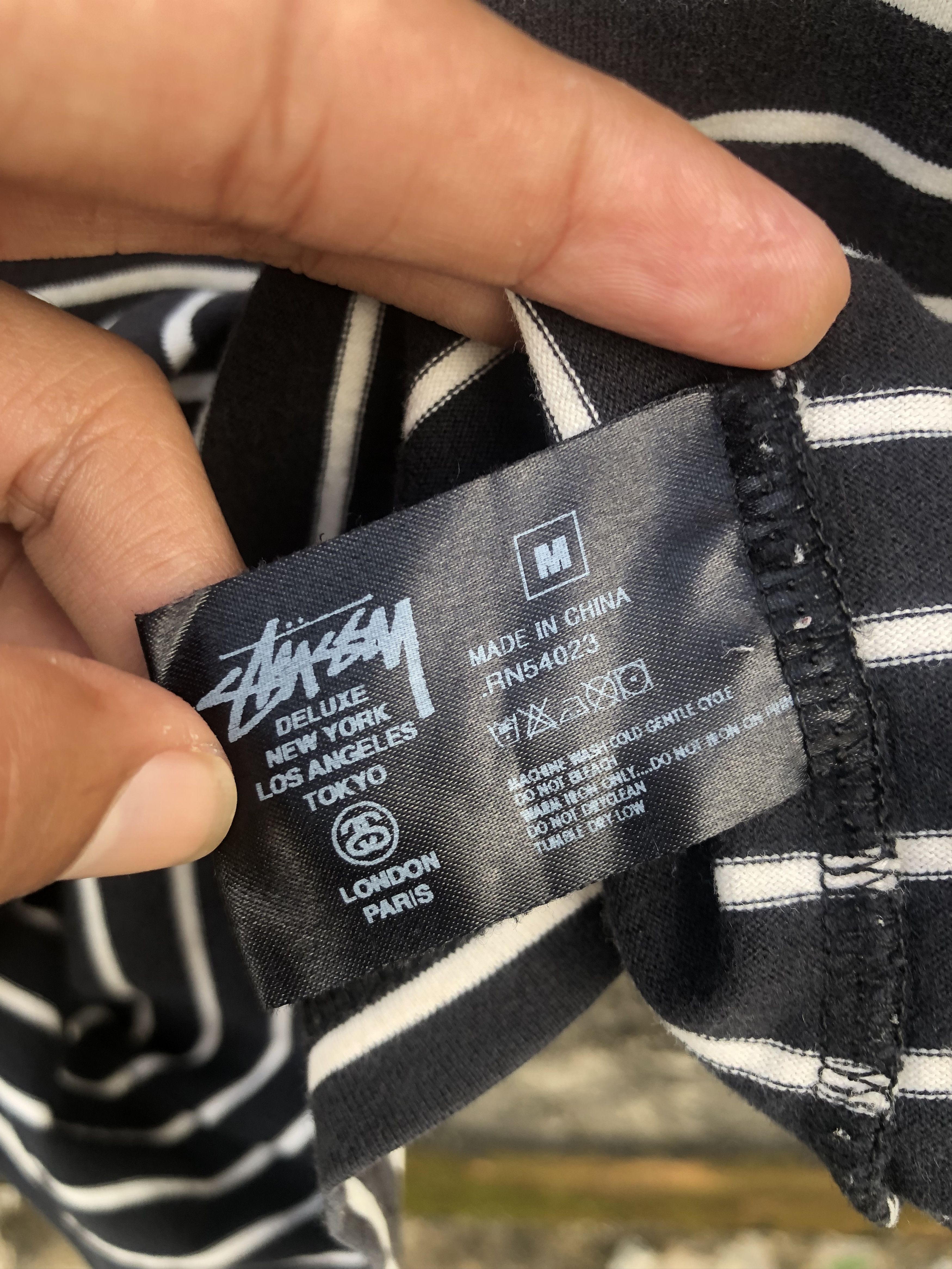Stussy Stussy Striped LongSleeve Tee Distressed Size US M / EU 48-50 / 2 - 4 Thumbnail