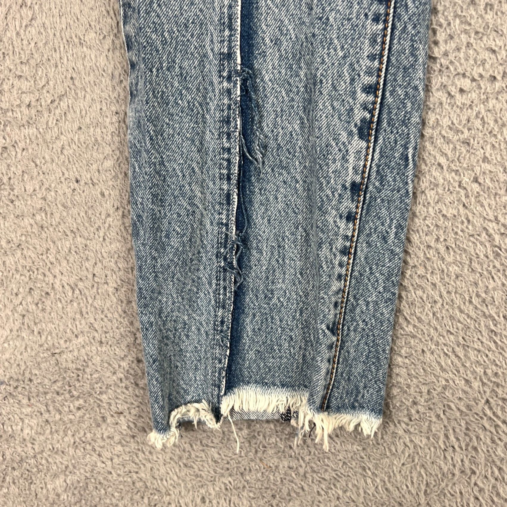 Vintage VINTAGE Style Acid Wash Mom Jeans Women's Size 26 Distressed Blue Denim Size 26" / US 2 / IT 38 - 4 Thumbnail