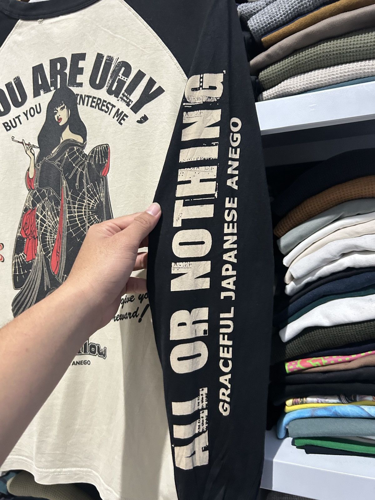 Japanese Brand Japanese brand Y2K Funky motorcycle vintage longsleeve Size US L / EU 52-54 / 3 - 3 Thumbnail