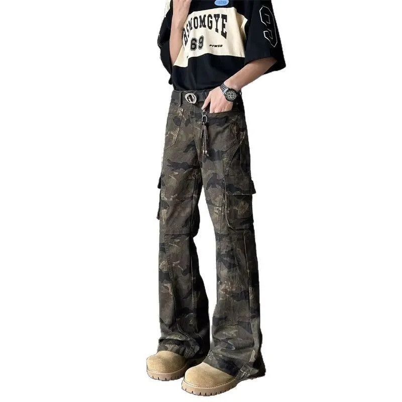 Japanese Brand Retro casual camouflage multi pocket jeans Size US 30 / EU 46 - 5 Thumbnail