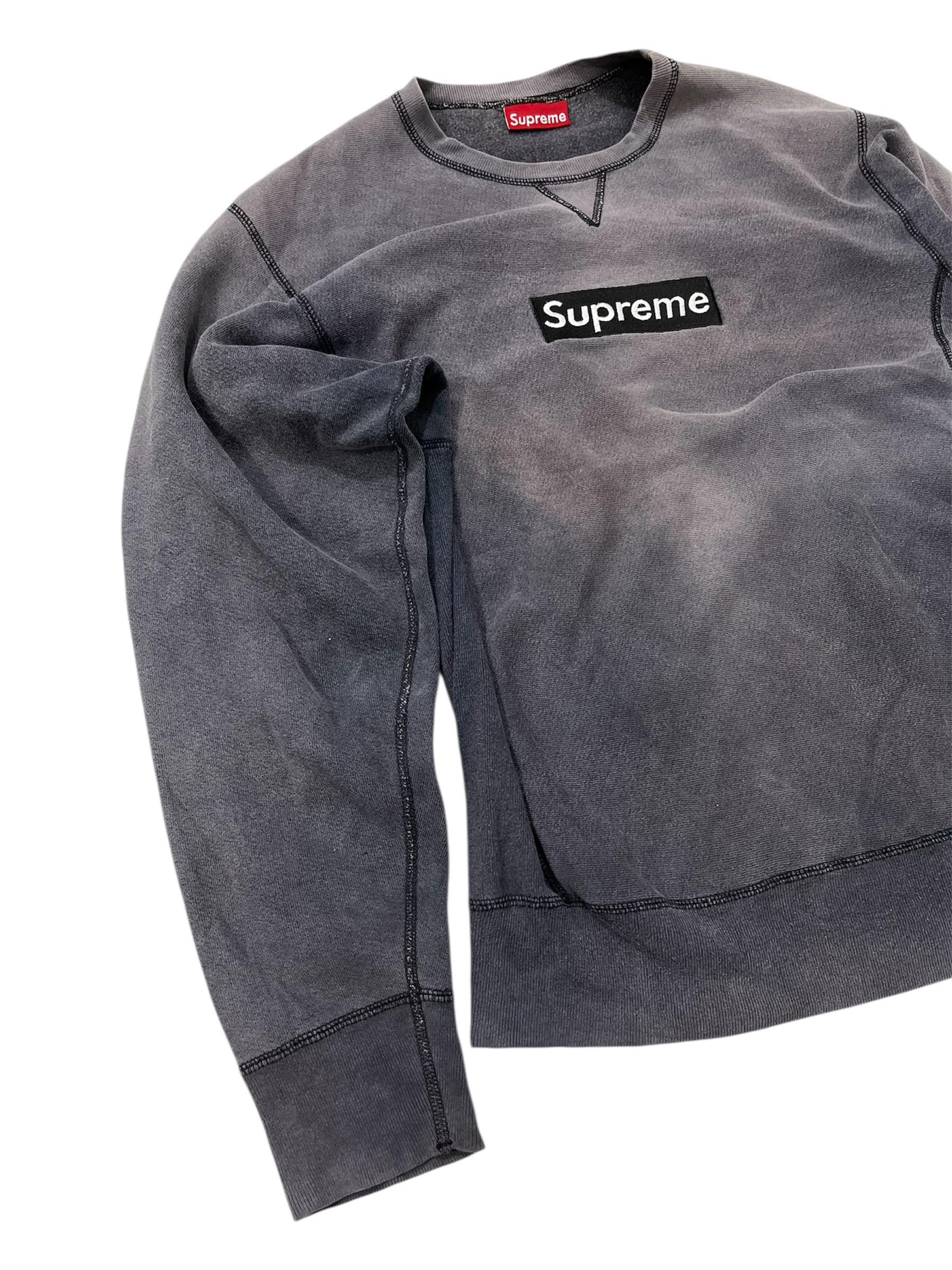 Supreme Vintage Supreme Box Logo Sun Faded Sweatshirt Size US L / EU 52-54 / 3 - 4 Thumbnail