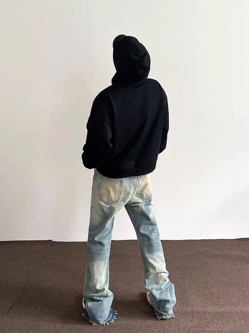 Jean × Vintage Blue Washed Wide Leg Denim Jeans Size US 30 / EU 46 - 3 Thumbnail