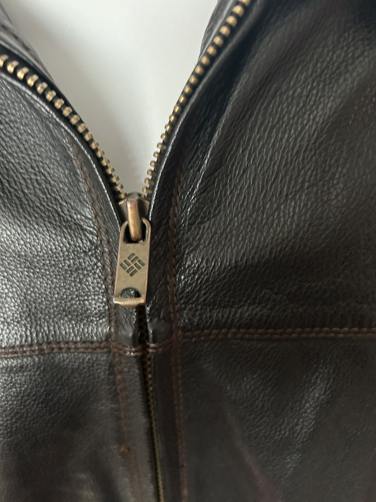 Columbia Jacket: columbia leather coat with quilted lining lg Size US L / EU 52-54 / 3 - 9 Thumbnail