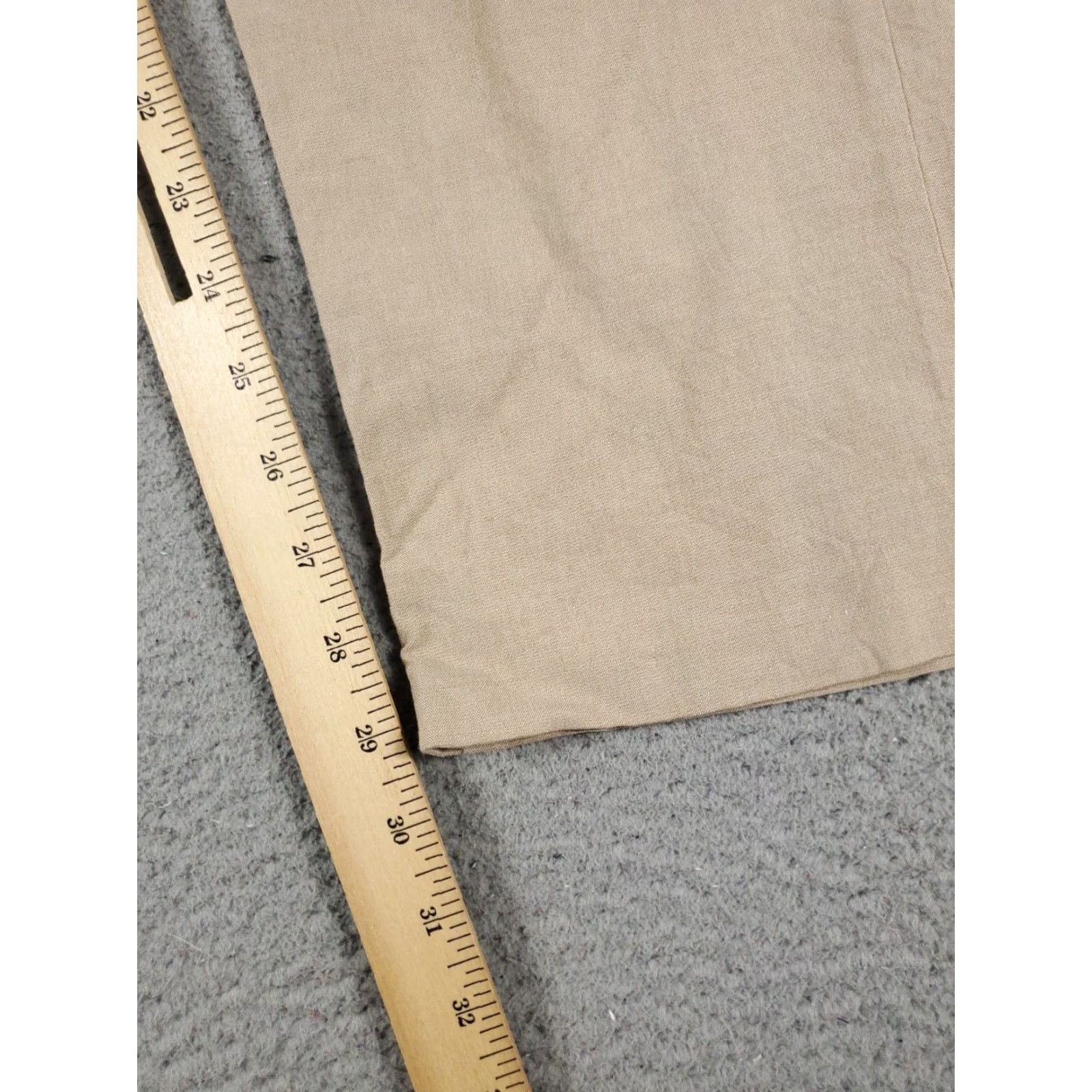 Tommy Hilfiger VINTAGE Tommy Hilfiger Pants Men 32x29 Beige Dress Flat Front Chino Regular Fit Size US 32 / EU 48 - 5 Thumbnail