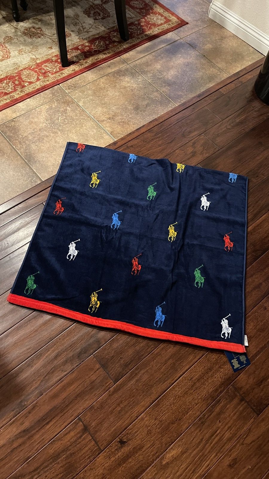 Polo Ralph Lauren NWT Polo Ralph Lauren 35" X 66" Pony Beach Towel in Blue Size ONE SIZE - 3 Thumbnail