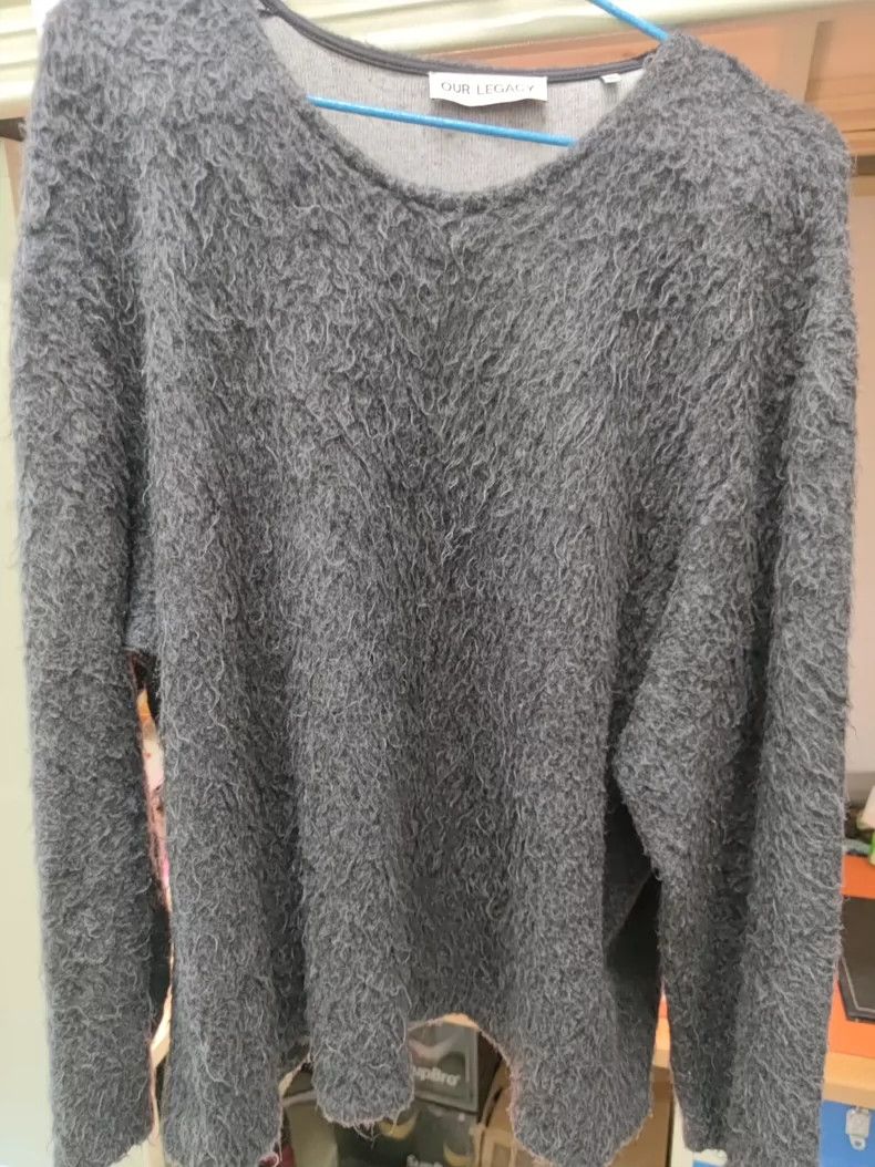 Our Legacy our legacyBlack and gray horse sea wool knitted sweater 250 Size US M / EU 48-50 / 2 - 1 Thumbnail
