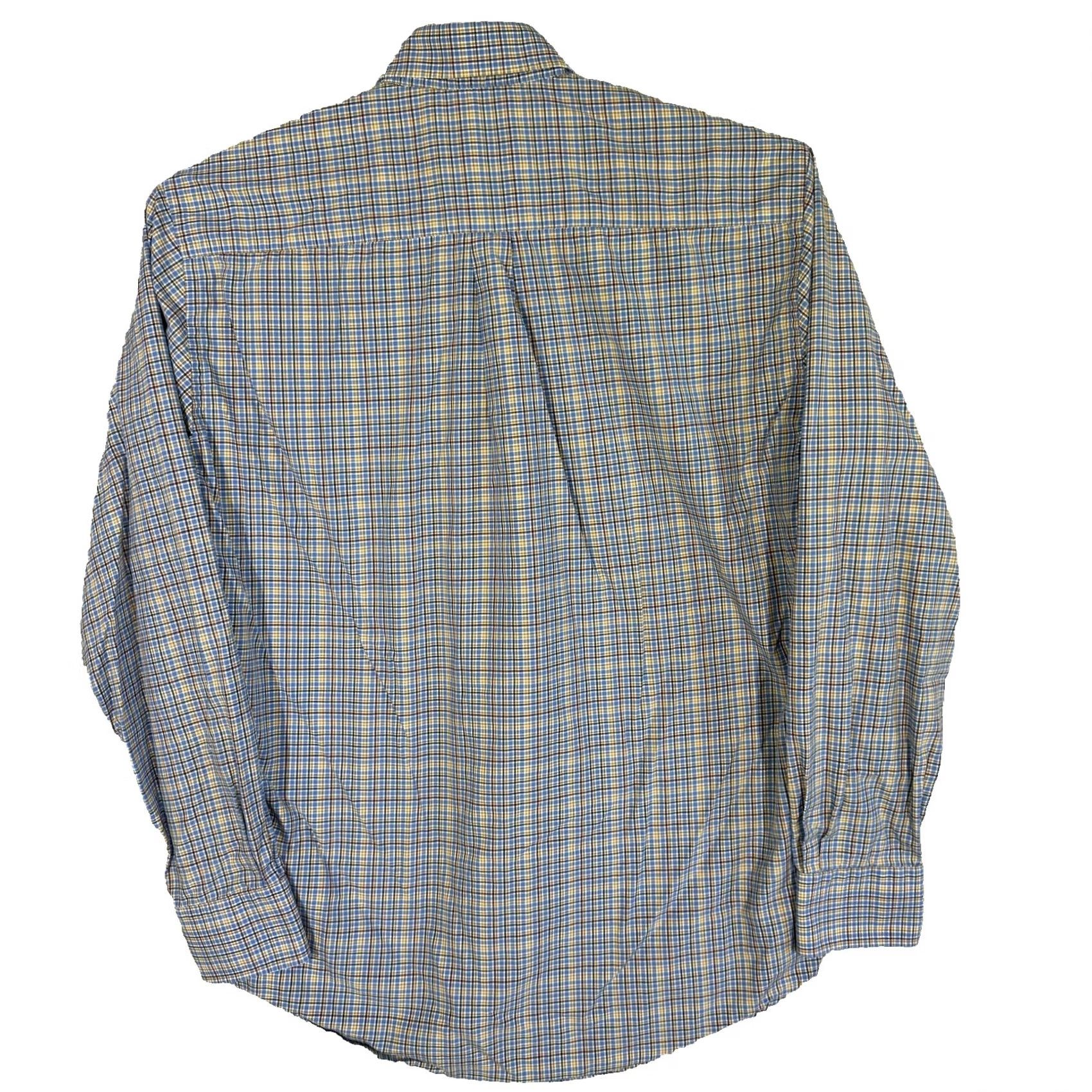 Peter Millar Peter Millar Shirt Mens Medium Blue Plaid Button-Down Long Sleeve Cotton Casual Size US M / EU 48-50 / 2 - 2 Thumbnail