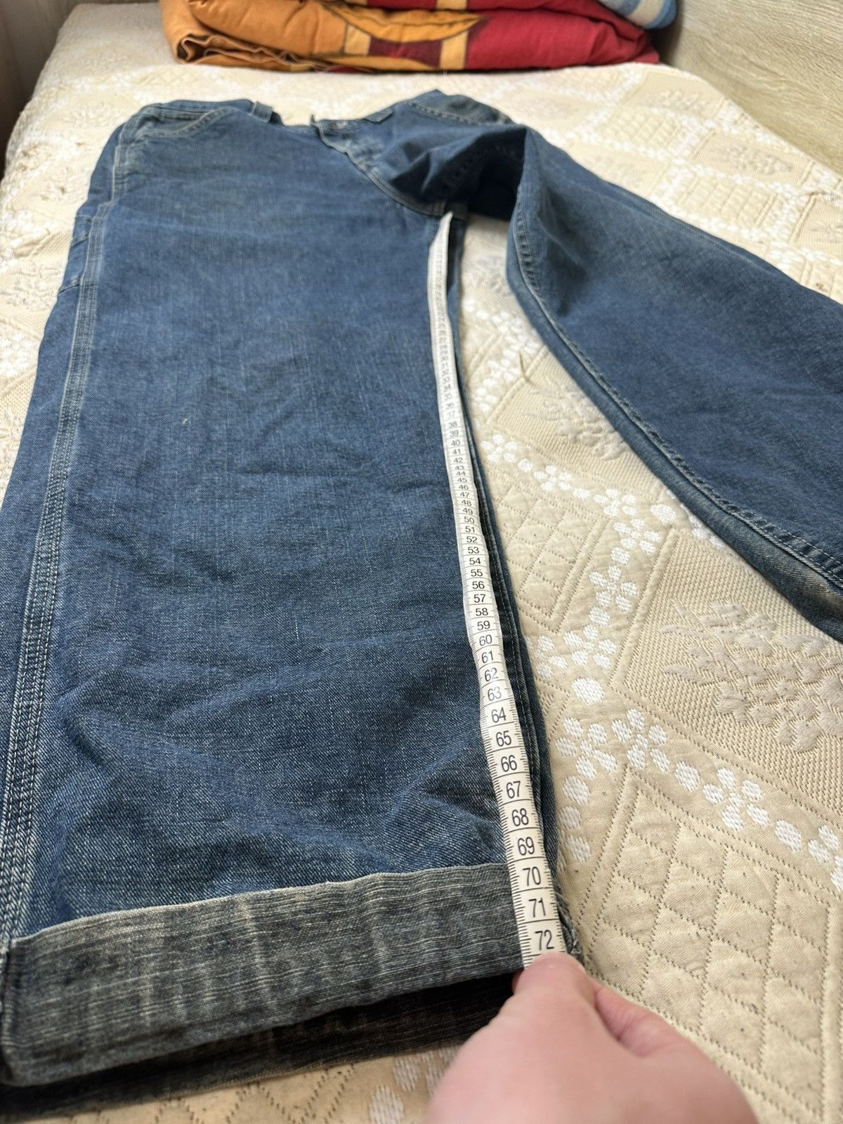 Japanese Brand 🔥VINTAGE DENIM CARPENTER DETROIT CHORE JEANS LEE DUNGAREES Size US 32 / EU 48 - 16 Thumbnail