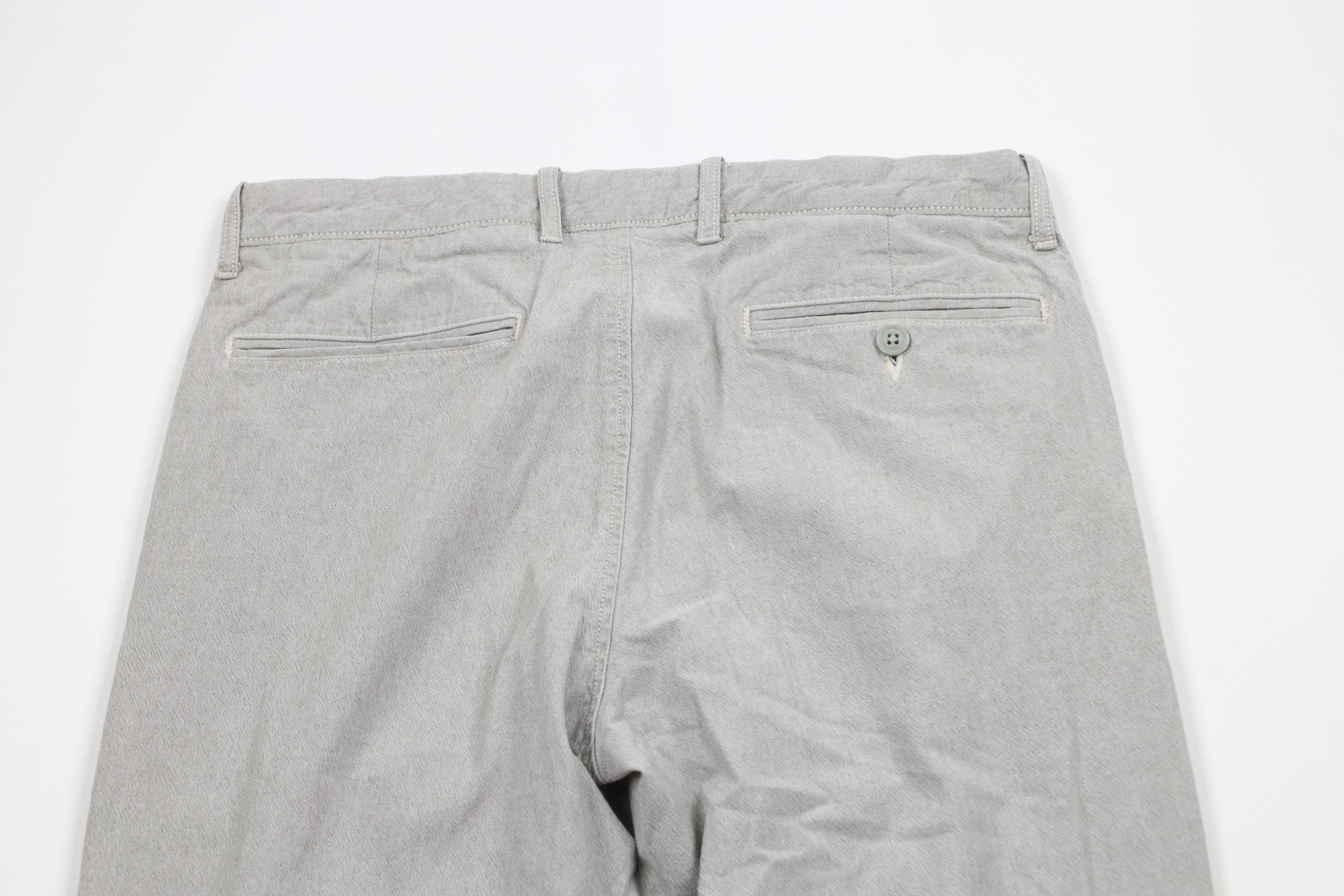 J.Crew × Vintage J Crew Stretch 770 Straight Leg Chino Pants Trousers Gray Size US 31 - 12 Thumbnail