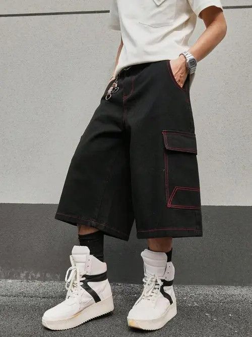 Japanese Brand × Vintage VINTAGE jeans jorts Y2K RAP shorts Size US 32 / EU 48 - 4 Thumbnail