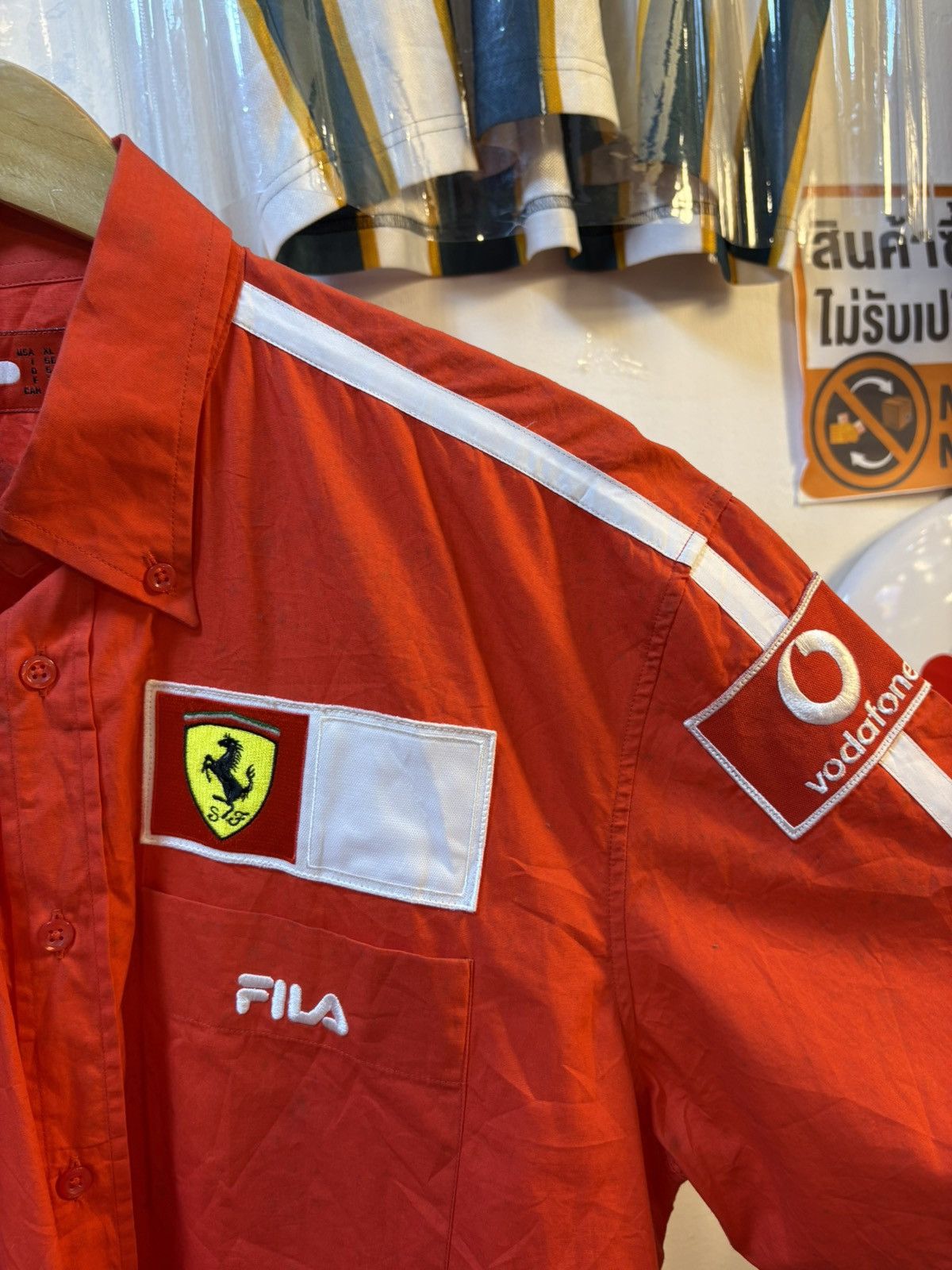 Fila Vintage Formula1 Ferrari Pit Crew Shirt Size US XXL / EU 58 / 5 - 14 Thumbnail