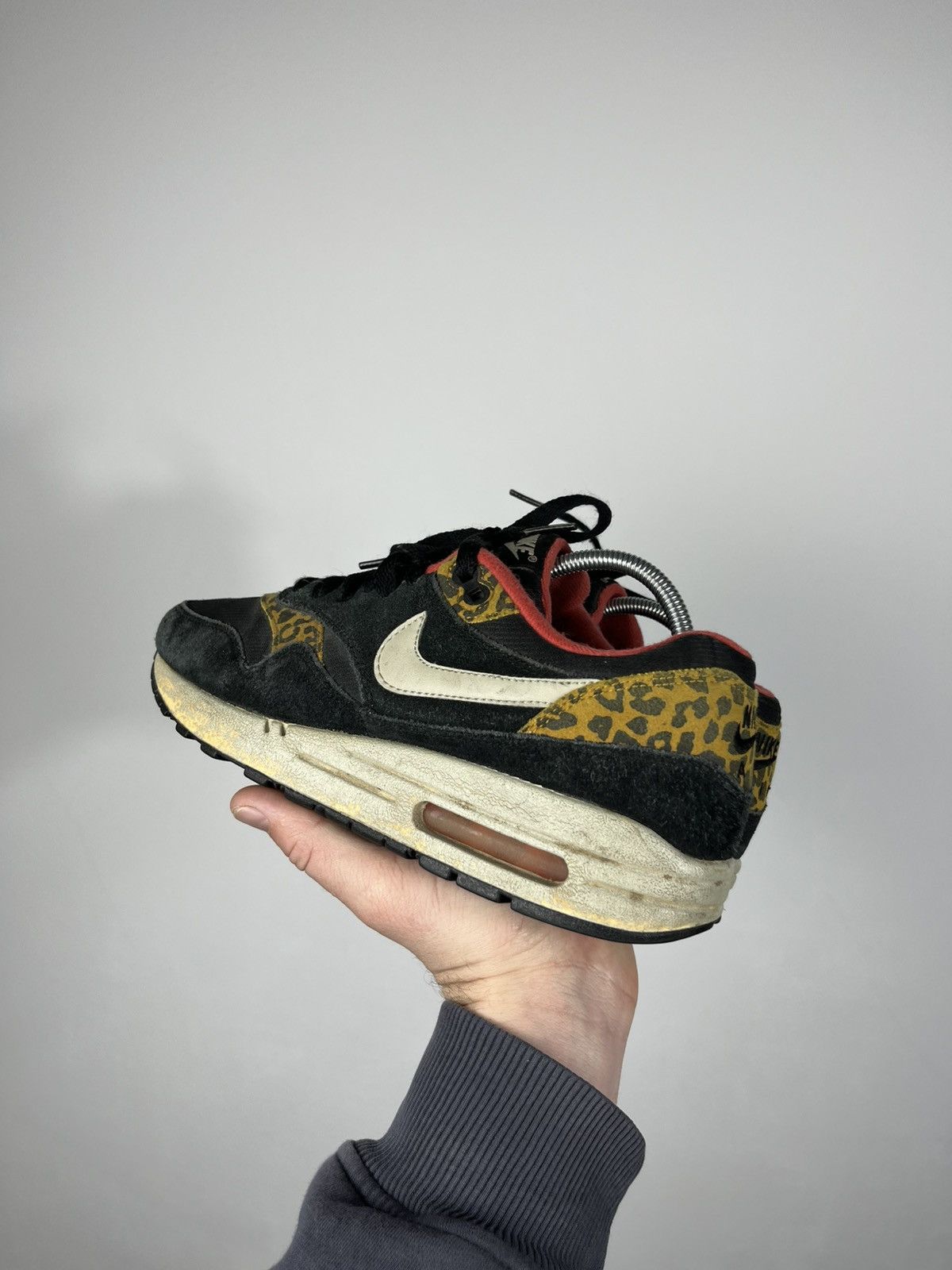 Nike Nike Air Max 1 Leopard Print Black Red 38.5 US 7.5 Sneakers Size US 7.5 / IT 37.5 - 8 Thumbnail