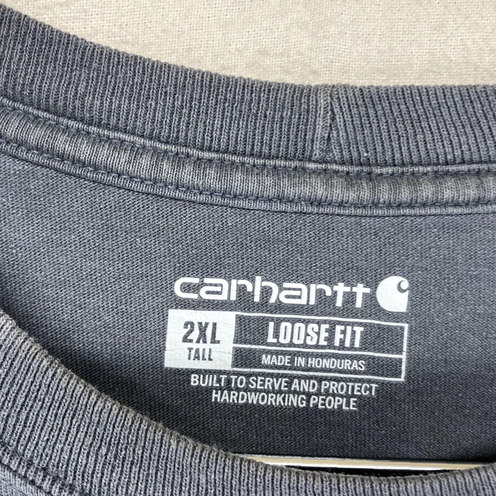 Carhartt VINTAGE Carhartt Mens Blue Stone 2XLT TALL Short Sleeve T-Shirt Loose Fit All Cotton Size US XXL / EU 58 / 5 - 4 Thumbnail