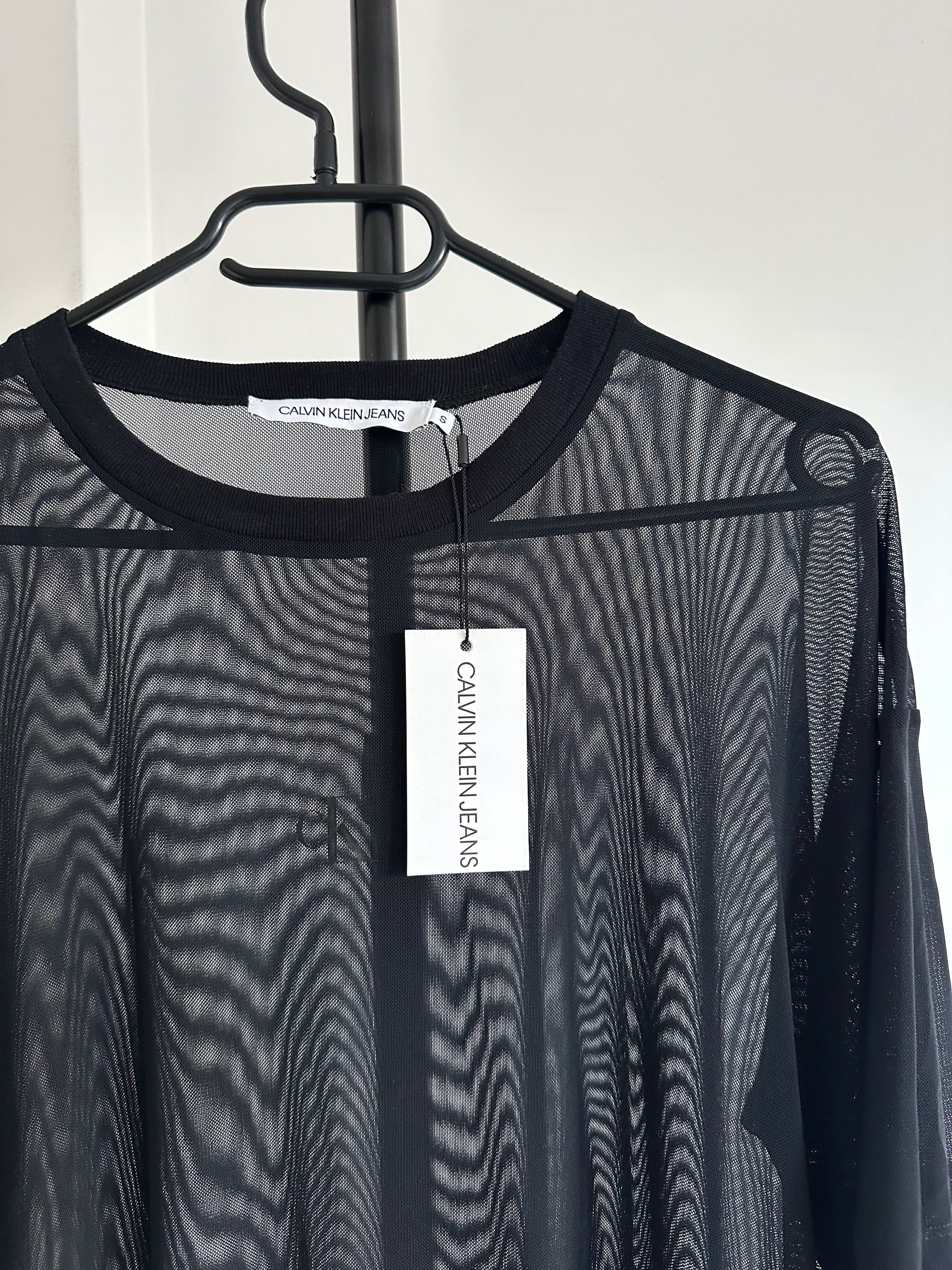 Calvin Klein Calvin Klein Mesh top t shirt black Size S / US 4 / IT 40 - 1 Thumbnail