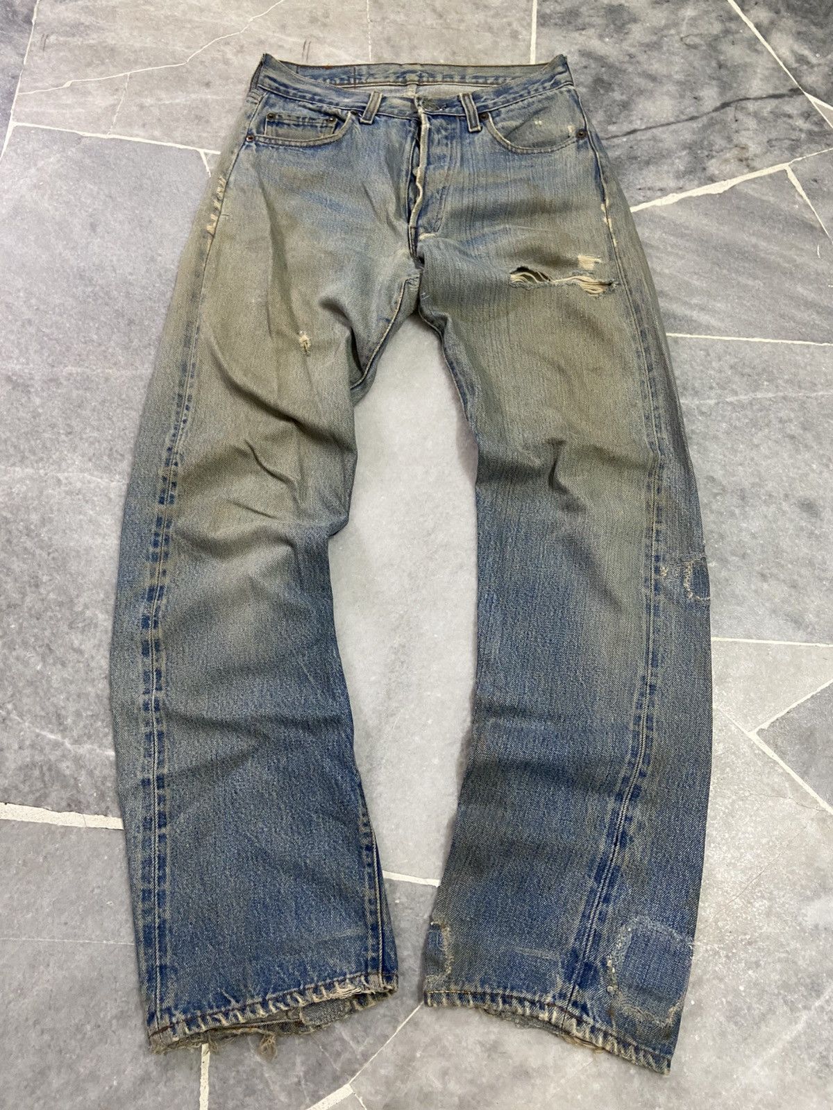 Levi's Vintage 70s Levis 501 Redline Selvedge Jeans Distressed Size US 28 / EU 44 - 1 Thumbnail