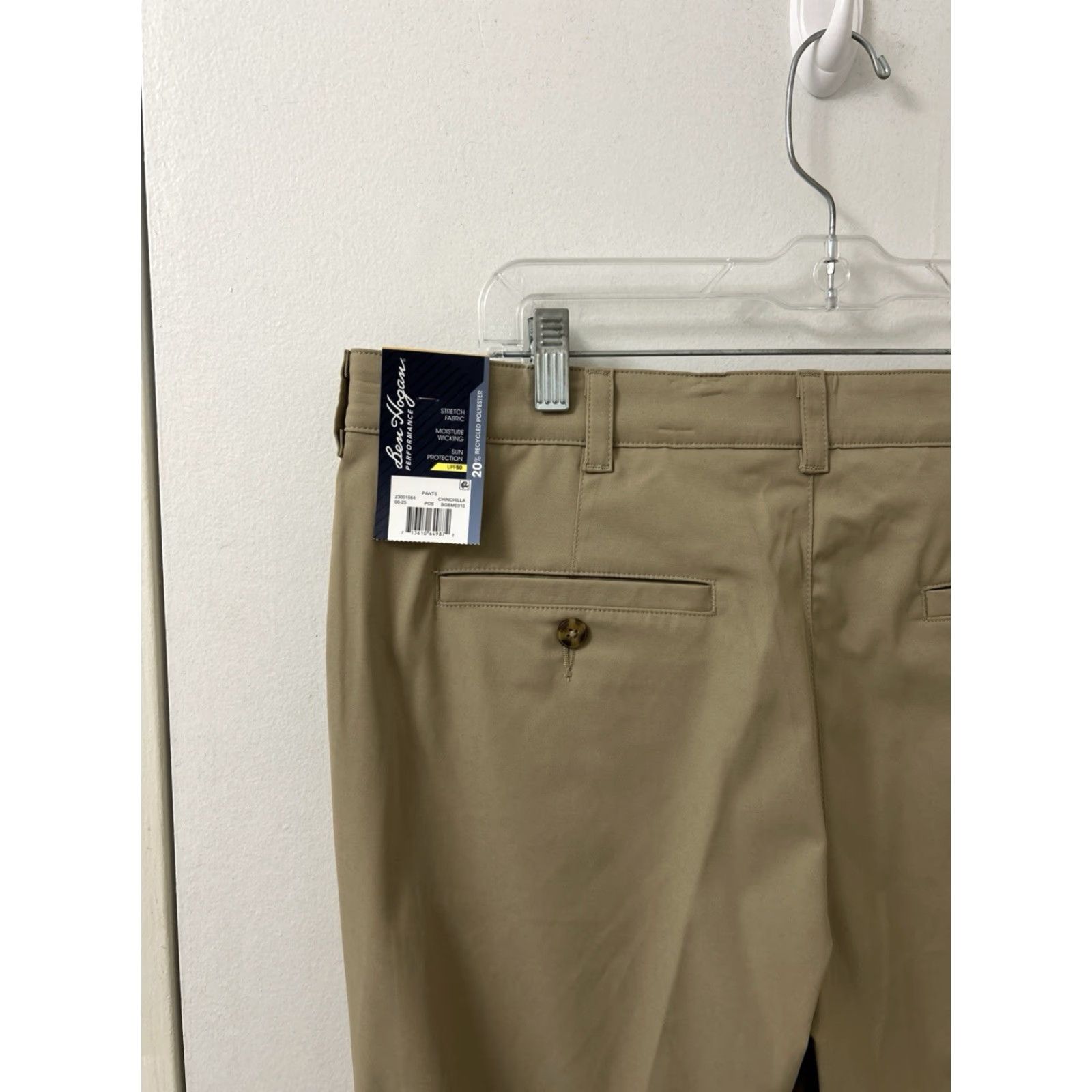 Hogan Ben Hogan Performance Pants Mens 36x32 Tan Khakis UPF50 Moisture Wicking Stretch NWT Hat? Size US 36 / EU 52 - 4 Thumbnail