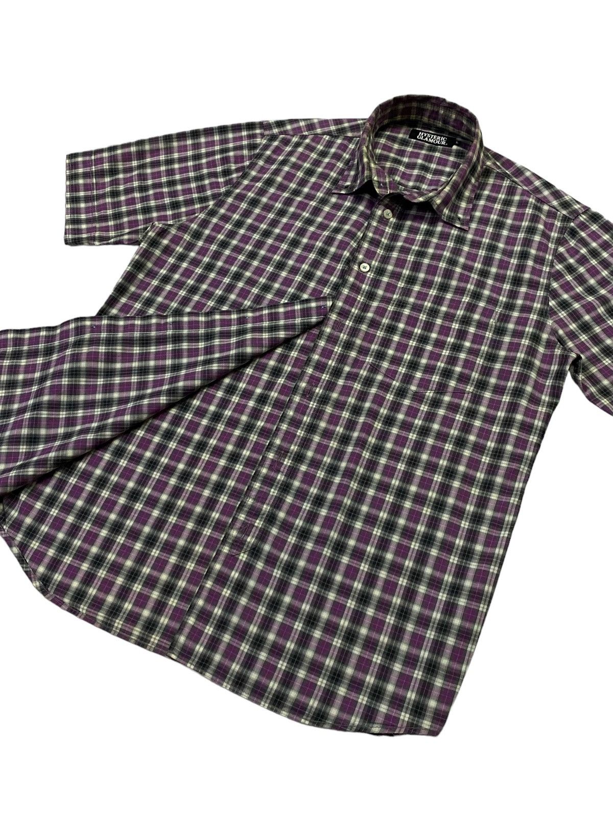 Hysteric Glamour Hysteric Glamour Checkered Pattern Button Ups Short Sleeve Size US M / EU 48-50 / 2 - 20 Thumbnail