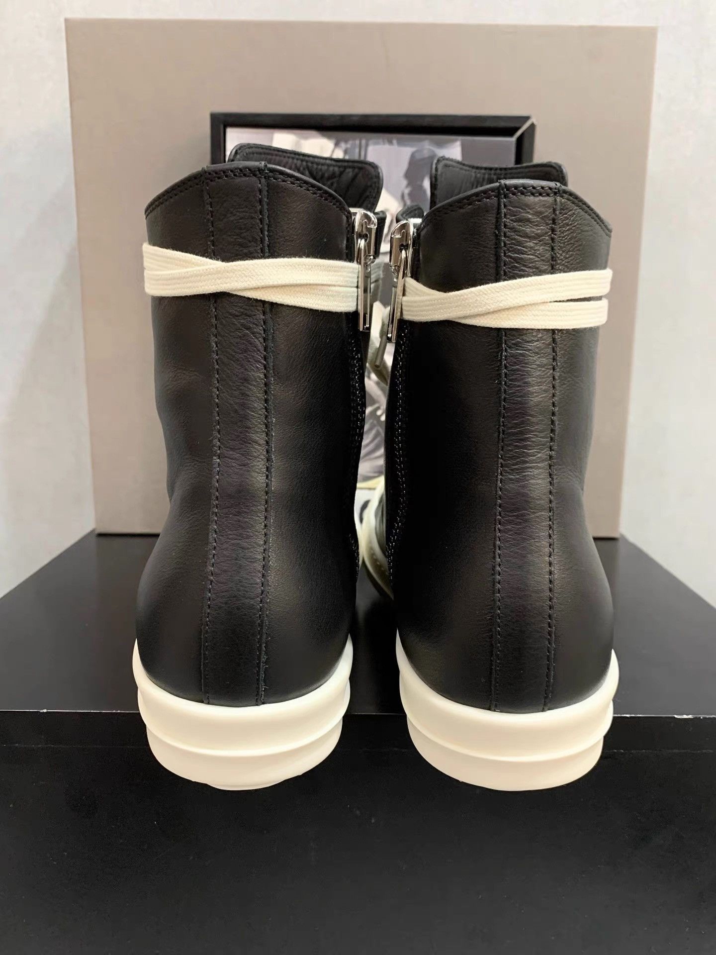 Rick Owens Rick Owens 25FW Mainline Leather High-Top Big Converse K34 Size US 6 / IT 36 - 7 Thumbnail