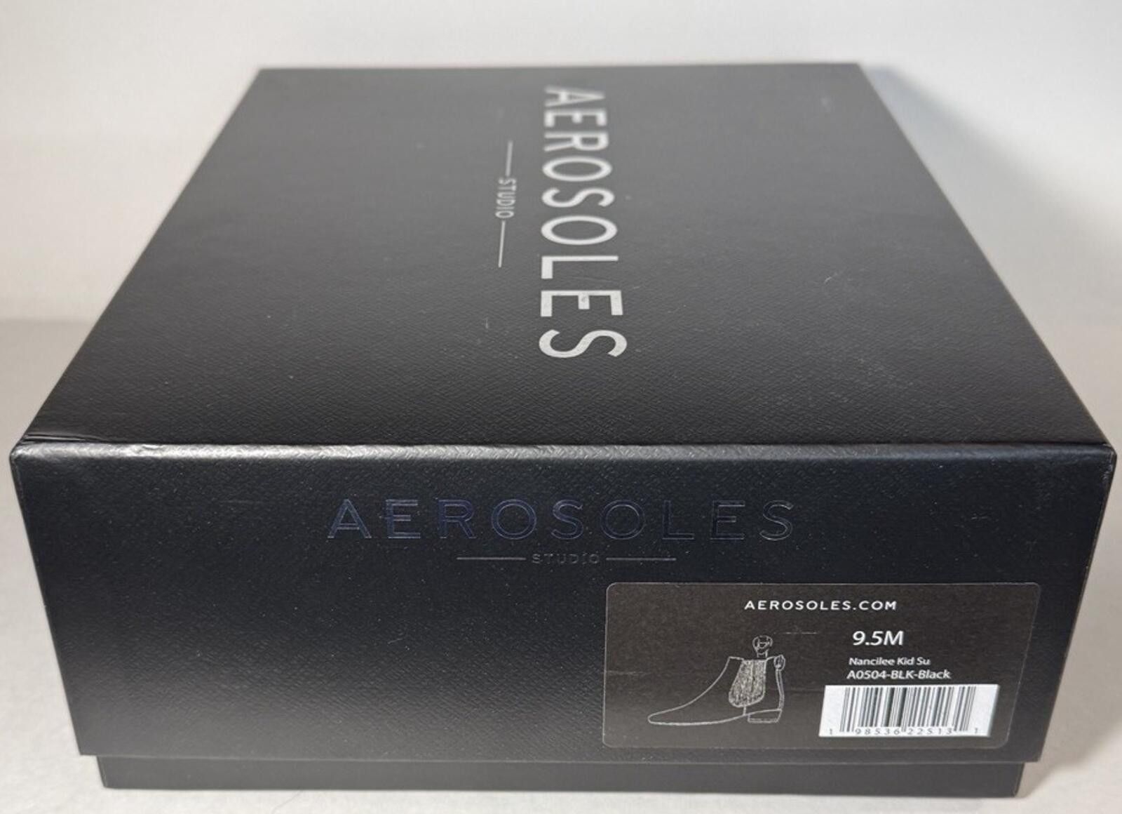 Other AEROSOLES Nancilee Chelsea Boot Kid Suede Leather Black 9.5M Size US 9.5 / IT 39.5 - 7 Thumbnail