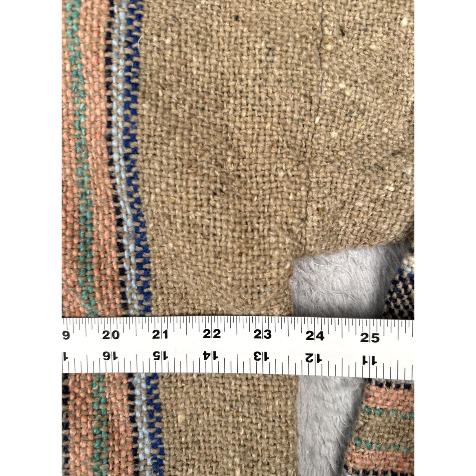 KangaROOS Baja Hoodie Mens Large Beige Striped Kangaroo Pocket Hippie Poncho Drug Rug Hoodie Size US L / EU 52-54 / 3 - 7 Thumbnail