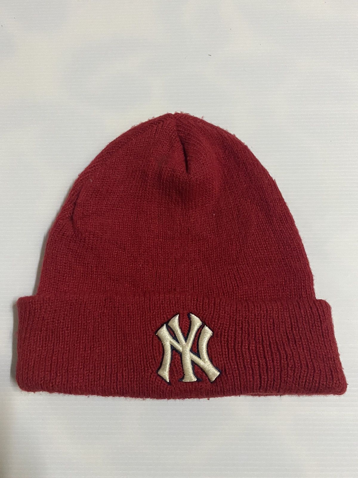 MLB MLB New York Small Logo Embroidery Beanie Hat Size ONE SIZE - 1 Thumbnail