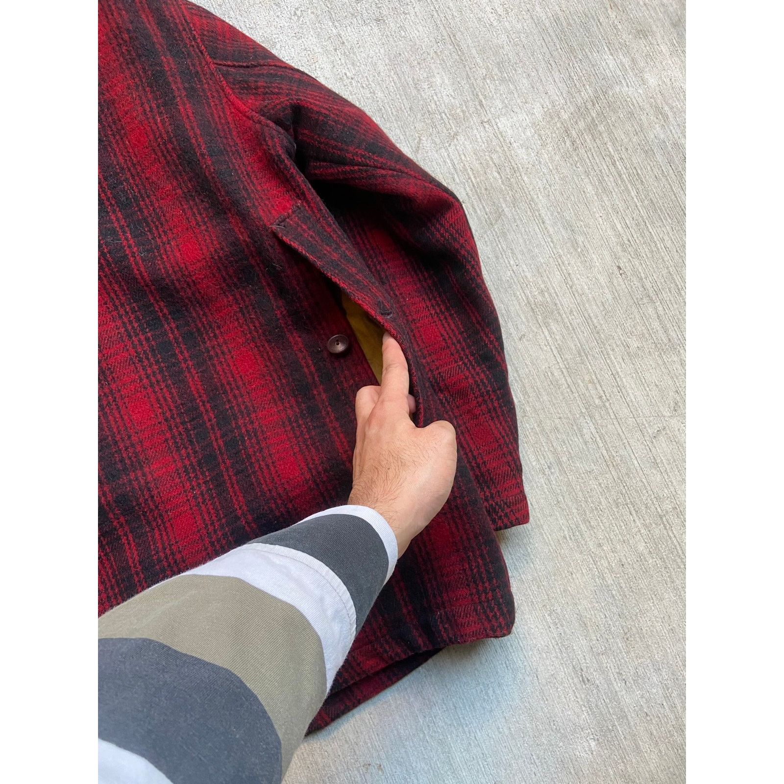 Vintage × Woolrich Woolen Mills Vintage 50s Woolrich Mackinaw Buffalo Plaid Wool Jacket Coat Size US M / EU 48-50 / 2 - 5 Thumbnail
