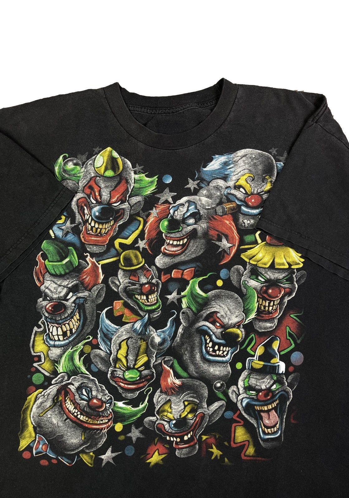 Vintage Vintage 2000’s Clown Big Print T-Shirt 🤡 Size US XL / EU 56 / 4 - 1 Thumbnail