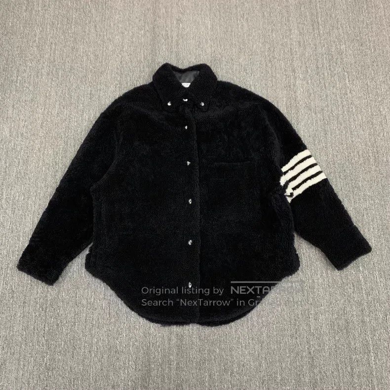 Thom Browne Thom Browne Black Leather and Fur Jacket Size US S / EU 44-46 / 1 - 1 Thumbnail