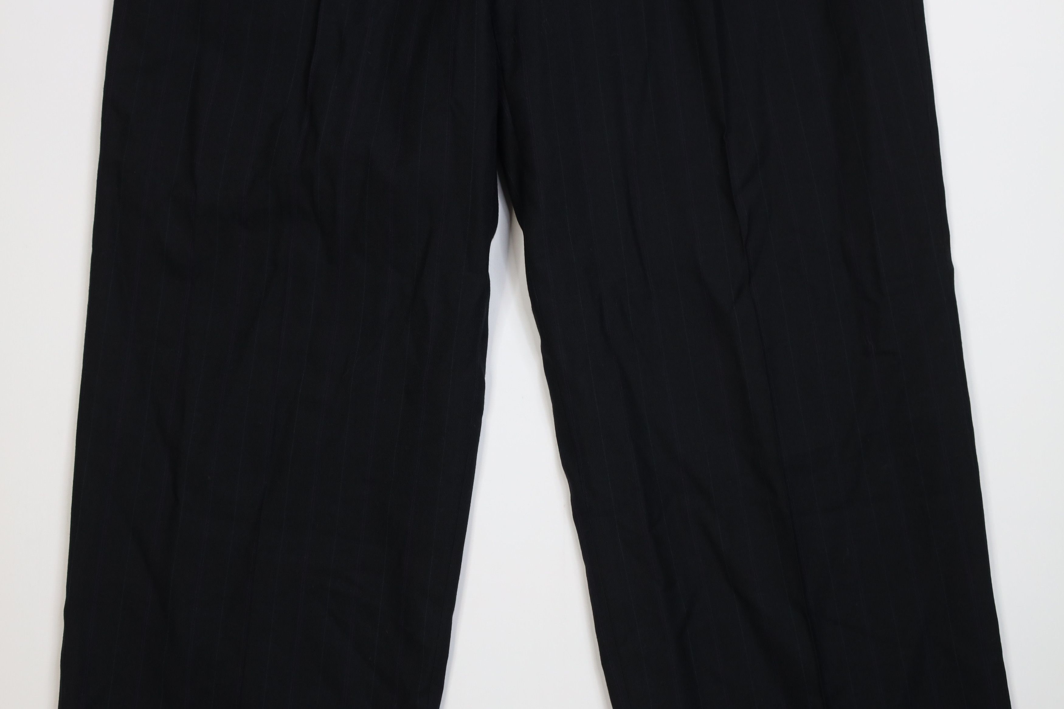 Vintage Vintage 70s Streetwear Pinstriped Wide Leg Chino Pants Size US 34 / EU 50 - 3 Thumbnail