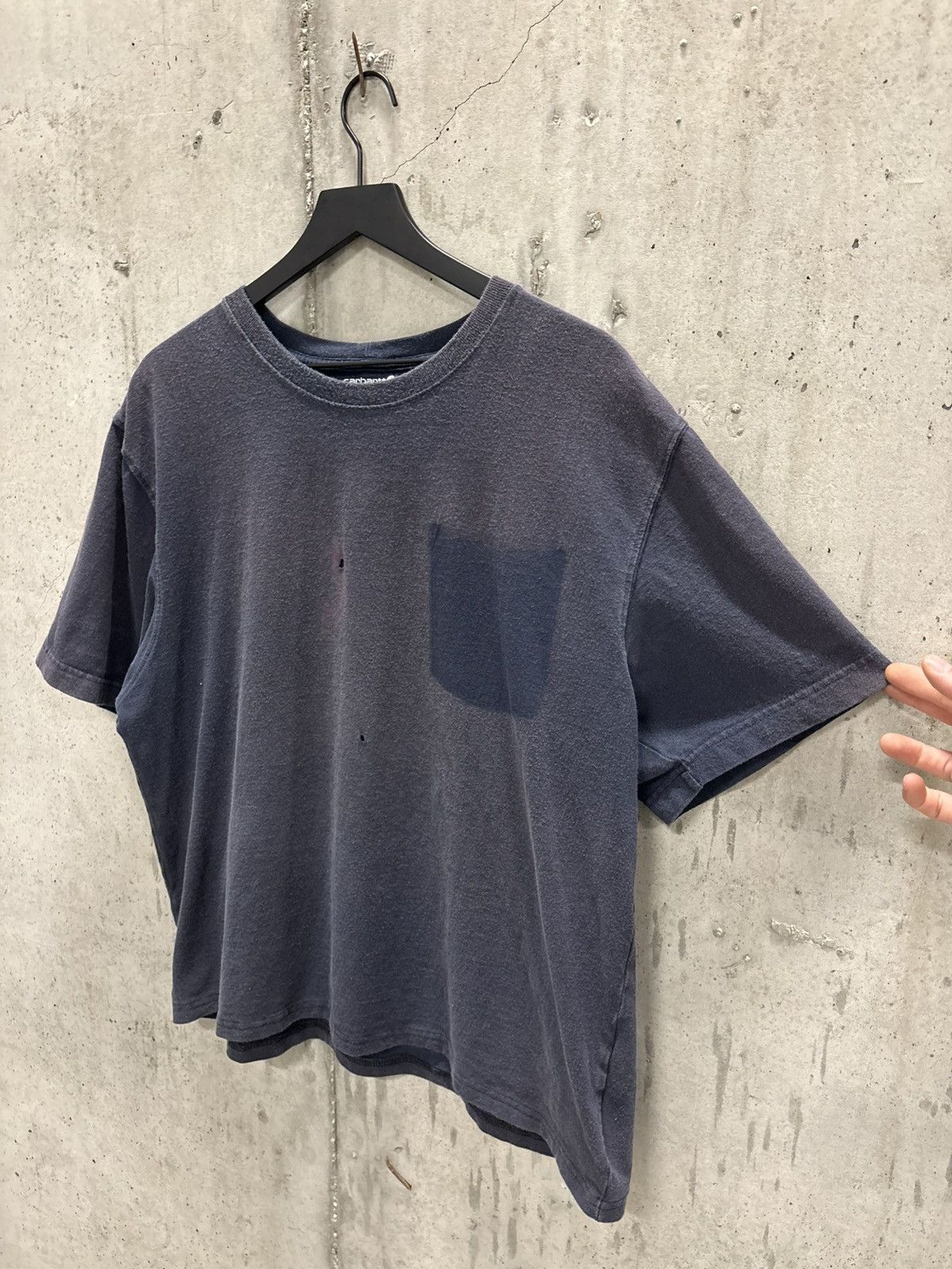 Vintage Vintage Blank Shirt Faded Tee Boxy Distressed Grunge Band Size US XL / EU 56 / 4 - 2 Thumbnail