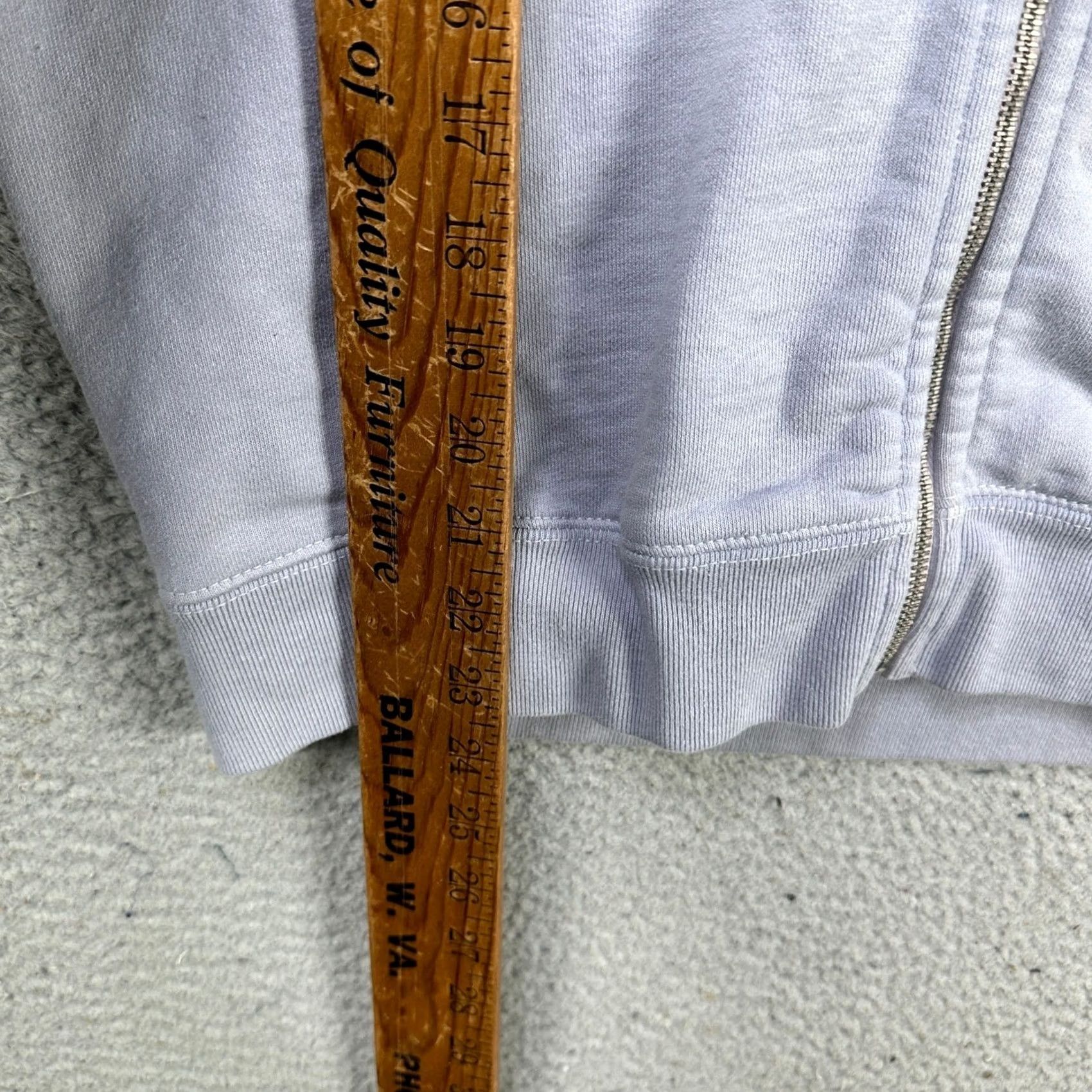 Brandy Melville VINTAGE Brandy Melville Jacket Hoodie Womens One Size Light Purple Full Zip Drawstring Size ONE SIZE - 7 Thumbnail