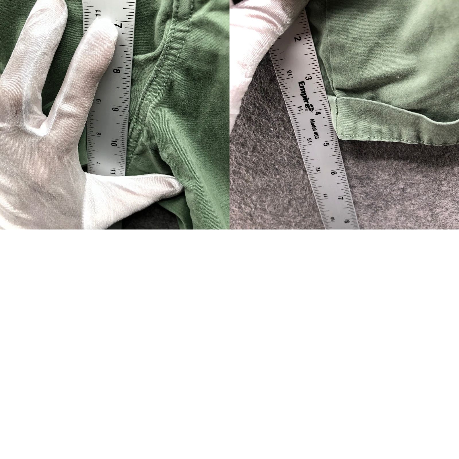 Gap Gap 5'' Khaki Shorts Womens 2 Army Green Stretch Flat Front Mid Rise Chino Size 28" / US 6 / IT 42 - 8 Thumbnail