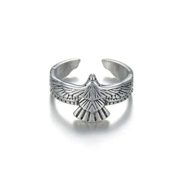 Jewelry × Vintage Eagle Punk Rock style Ring Size ONE SIZE - 3 Thumbnail