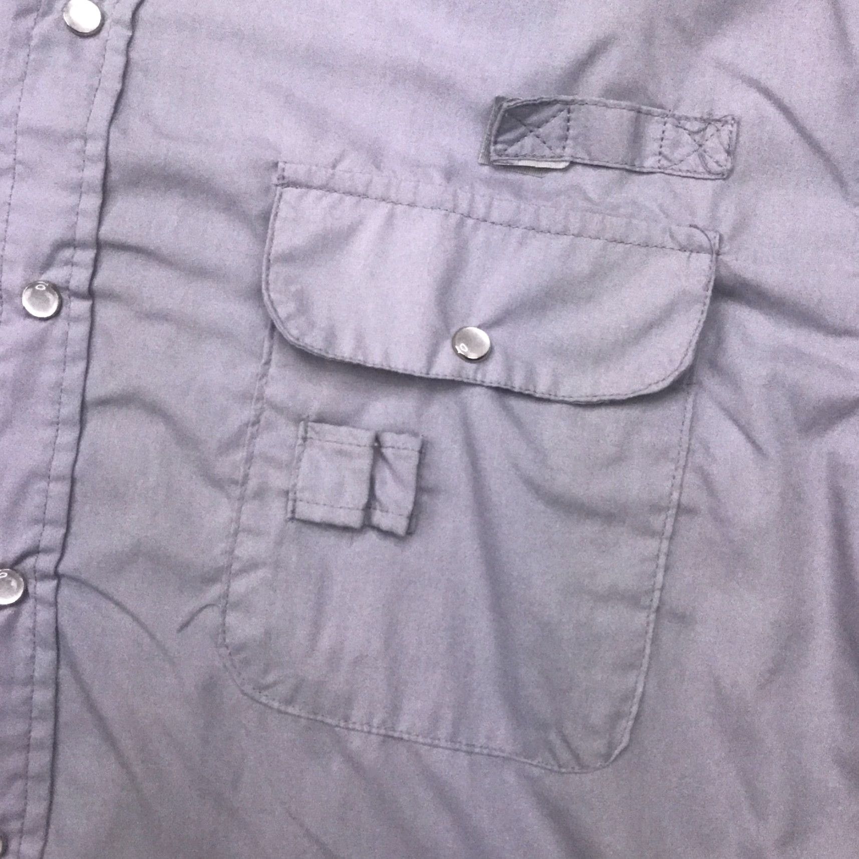 Haband Haband Travelers Shirt Mens Extra Large Grey Safari Fishing Outdoors Pearl Snap Shirt Mens XL Grey Haband Safari Waldes? Size US XL / EU 56 / 4 - 2 Thumbnail