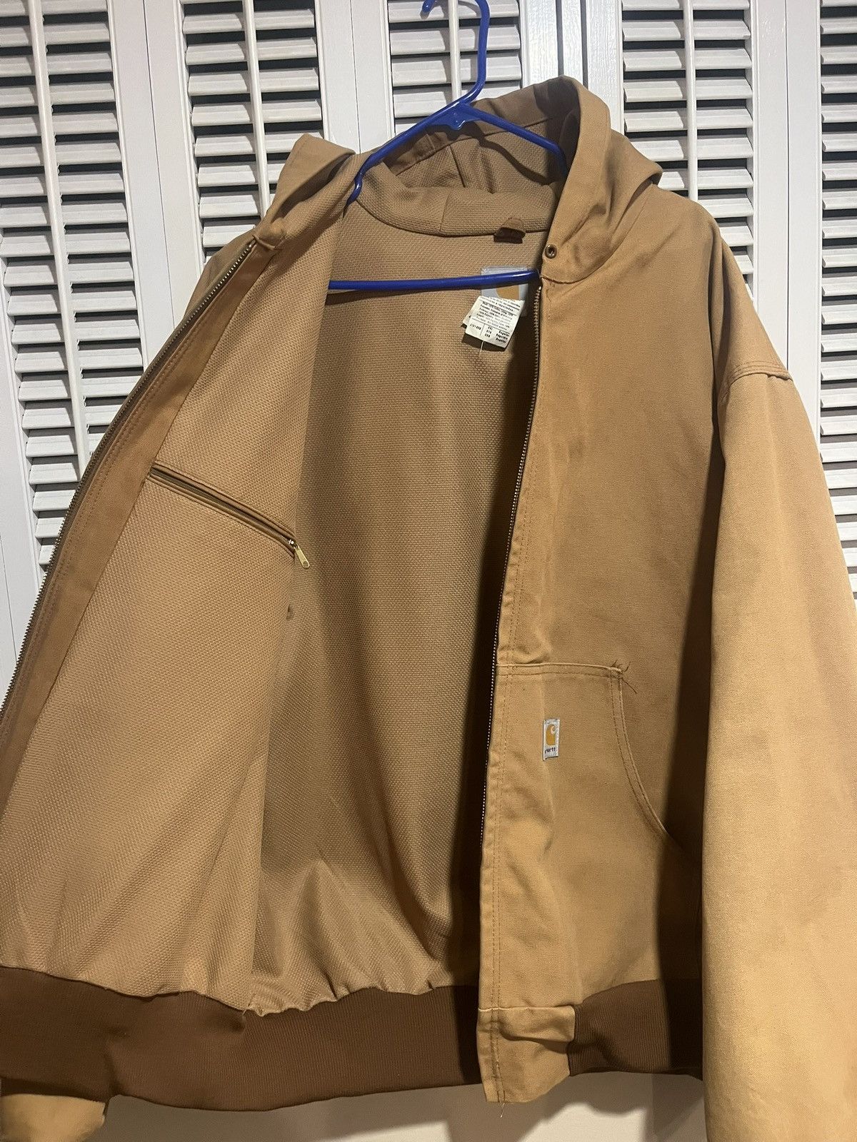 Carhartt Vintage 2008 Carhartt J131 brown hooded active work jacket Size US XXL / EU 58 / 5 - 3 Thumbnail