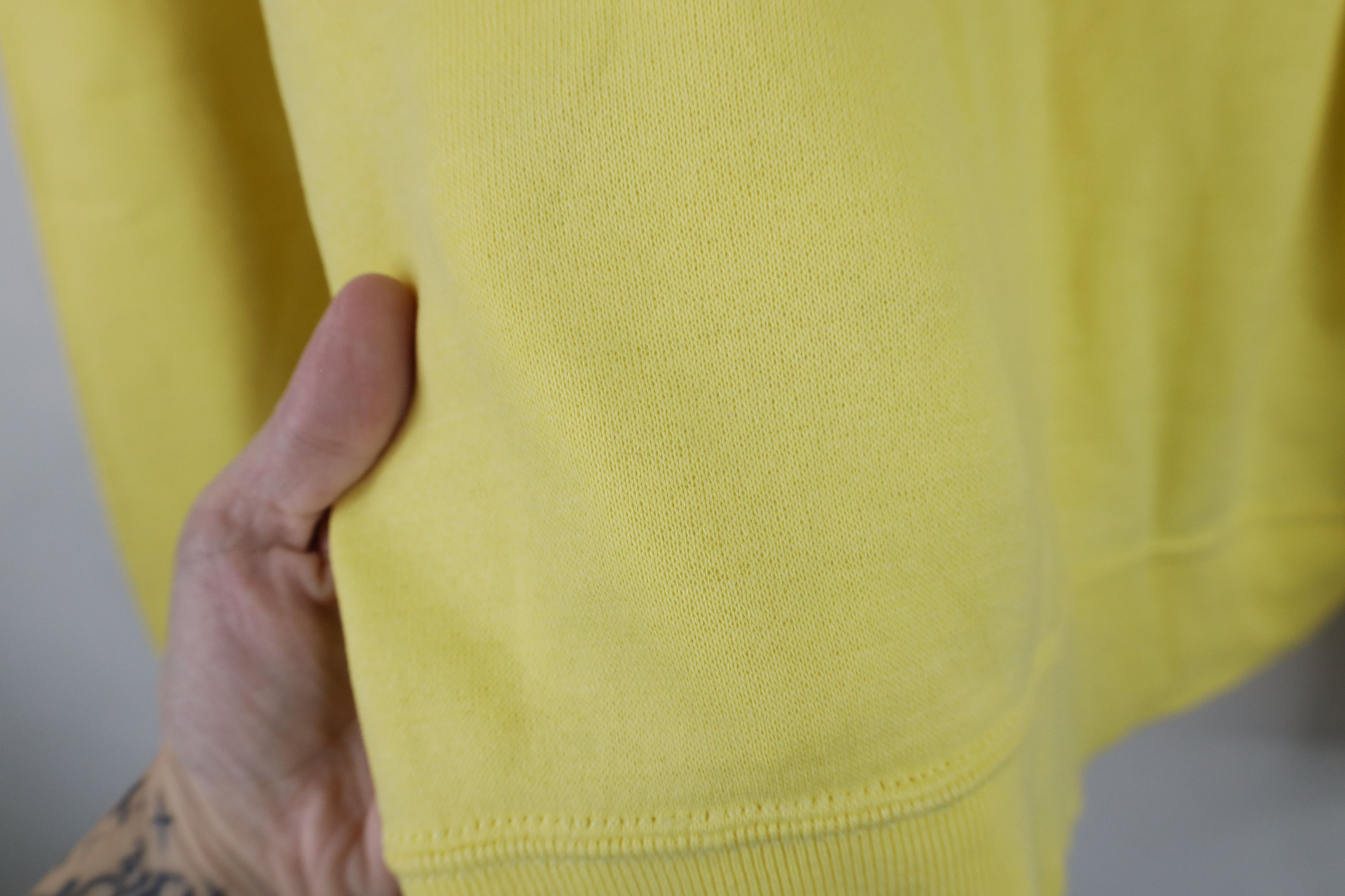 Vintage Vintage 70s Streetwear Thin Raglan Sweatshirt Yellow USA Size M / US 6-8 / IT 42-44 - 6 Thumbnail