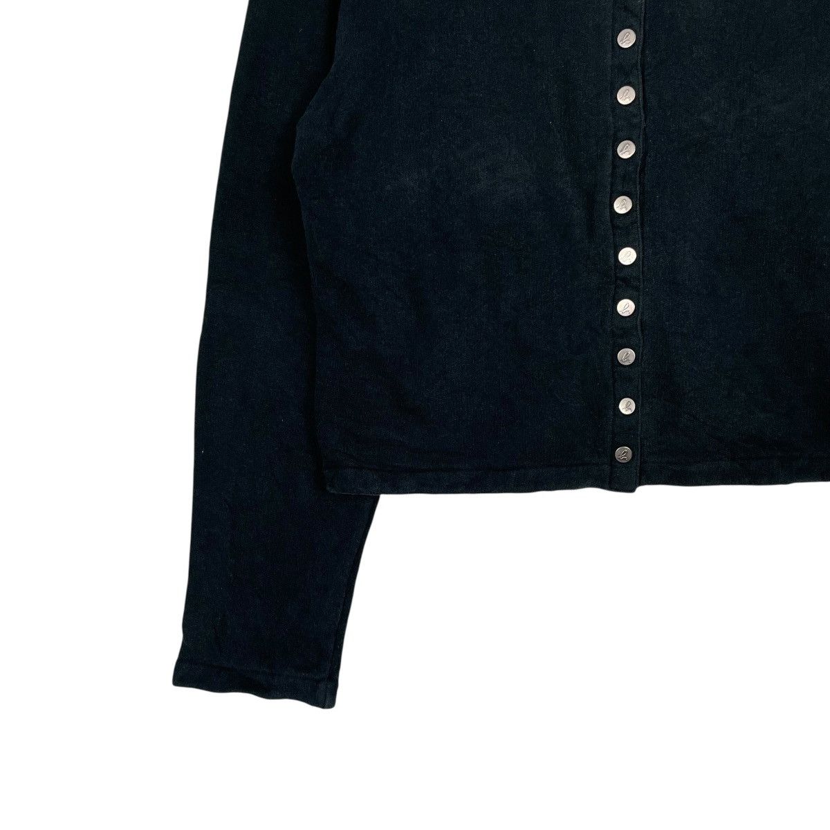 agnes b. Agnes B Snap Button Black Blouse Size S / US 4 / IT 40 - 3 Thumbnail