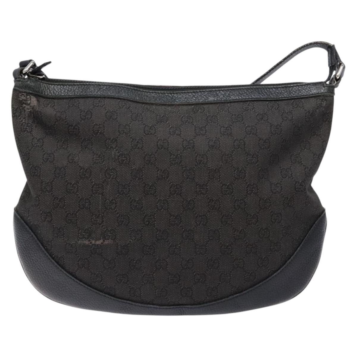 Gucci GUCCI GG Canvas Shoulder Bag Black Silver Size ONE SIZE - 2 Thumbnail