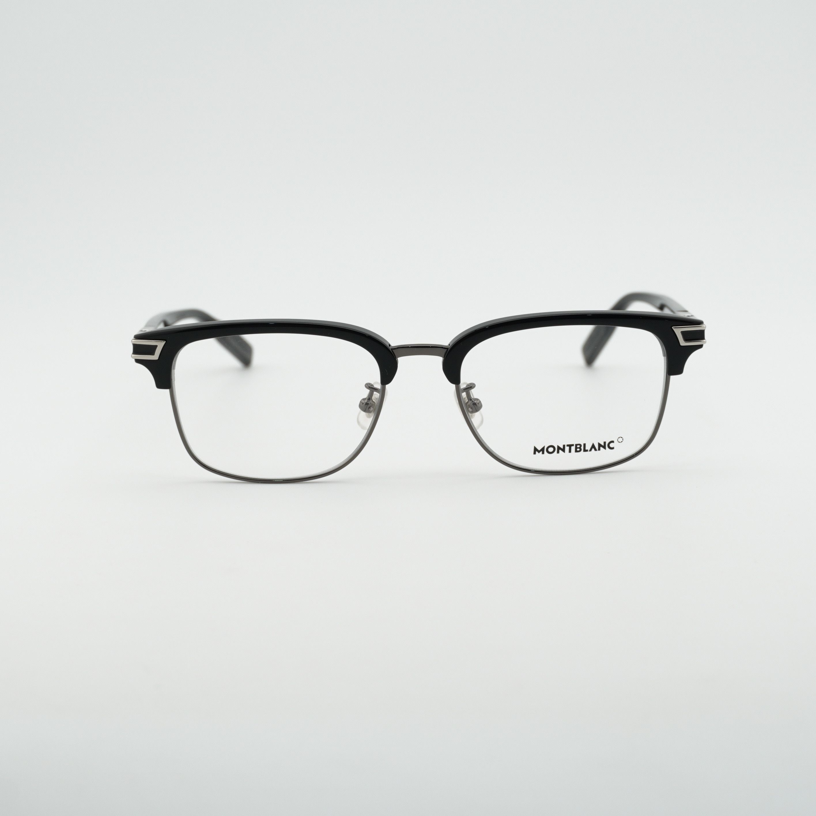 Montblanc Montblanc MB0043O 001 Eyeglasses Shiny Black 53mm Rectangle Size ONE SIZE - 2 Thumbnail