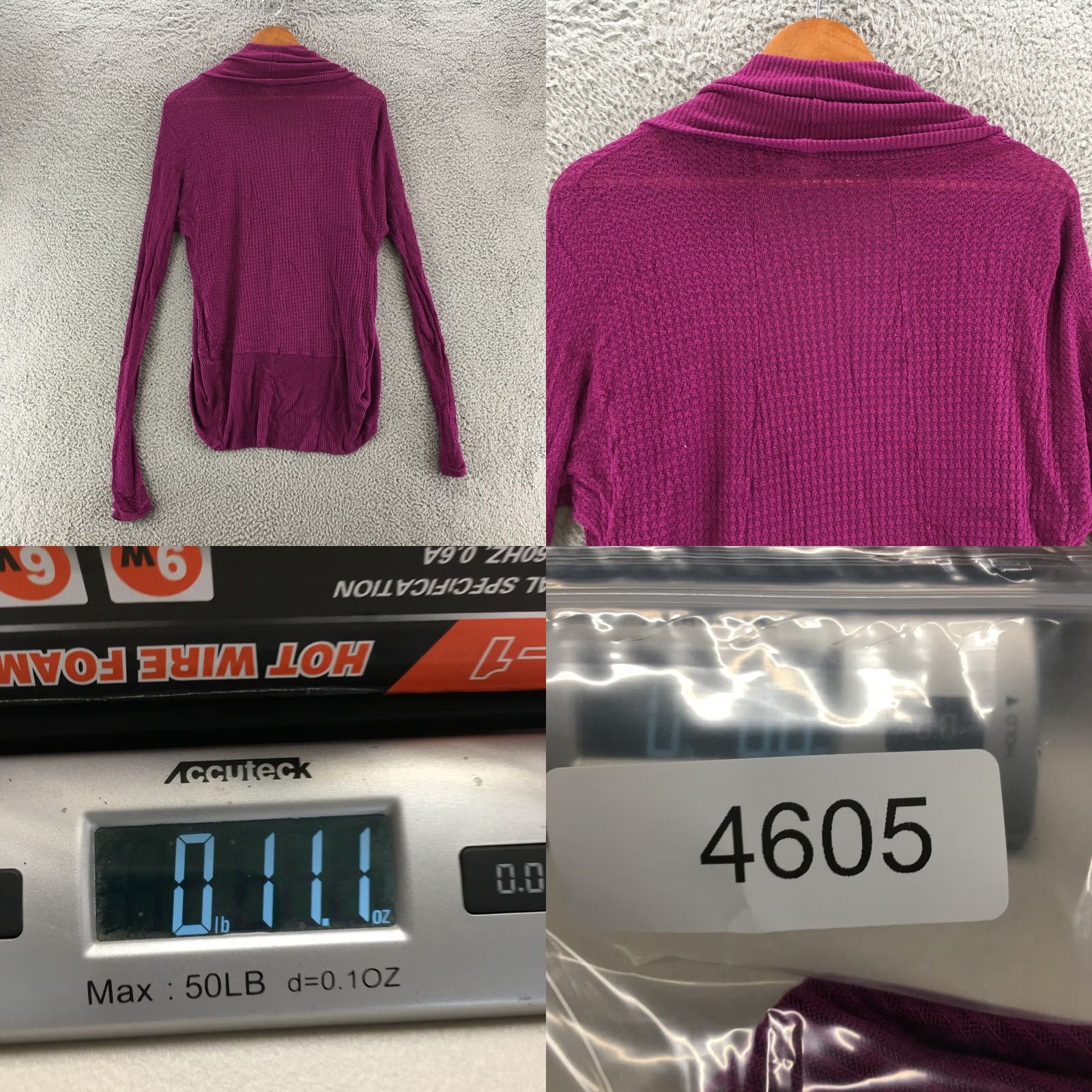 Vintage Silence Noise Cardigan Sweater Womens XS Purple Knit Open Front Long Sleeve Size XS / US 0-2 / IT 36-38 - 8 Thumbnail